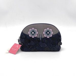 Kate Spare Leather Zibbi Medium Dome Cosmetic Case